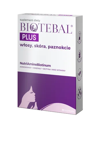 Biotebal Biotebal Plus, Suplement diety na włosy, skórę i paznokcie - 1