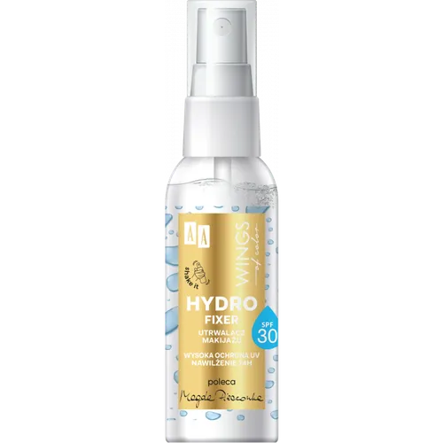 AA Wings of Color Hydro Fixer, Utrwalacz makijażu z wysoką ochroną UV SPF 30