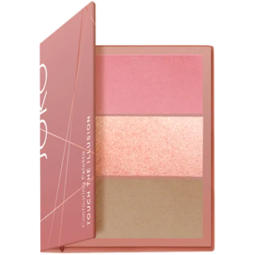 Joko Touch the Illusion, 3 in 1 Pink Contouring Palette (Paleta do konturowania twarzy)