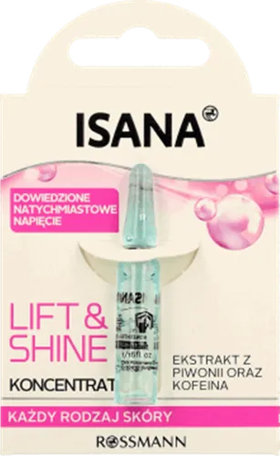 Isana Lift & Shine Konzentrat (Koncentrat `Ekstrakt z piwonii oraz kofeina`)