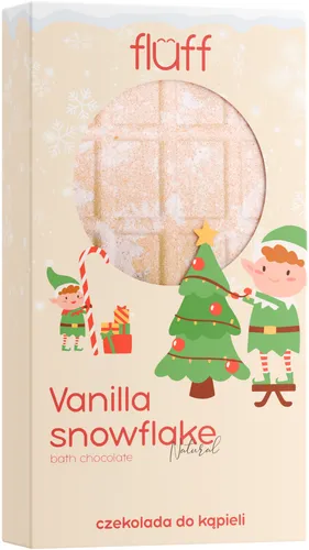 Fluff Vanilla Snowflake Bath Chocolate (Musująca czekolada do kąpieli)