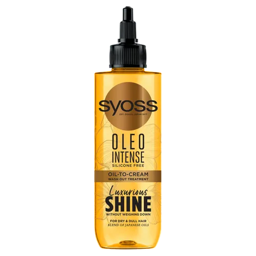 Syoss Oleo Intense, Luxurious Shine Oil-to-Cream Wash Out Treatment (Kuracja do włosów do spłukiwania)