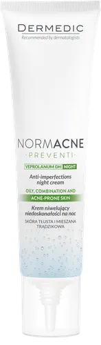 Dermedic Normacne Preventi, Anti-imperfections night cream (Krem niwelujący niedoskonałości na noc)