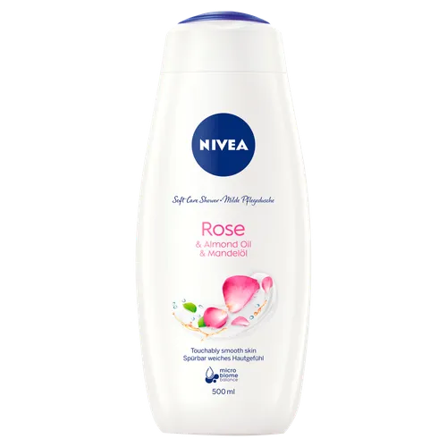 Nivea Soft Care Shower Rose & Almond Oil (Pielęgnujący żel pod prysznic `Róża i olejek migdałowy`)