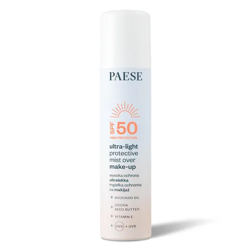 Paese Ultra-Light Protective Mist Over Make-Up SPF50 (Ultralekka mgiełka ochronna na makijaż SPF50)