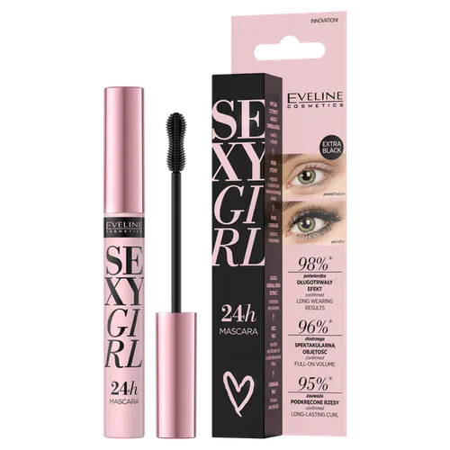 Eveline Cosmetics Sexy Girl 24H Mascara (Tusz do rzęs nadający spektakularną objętość)