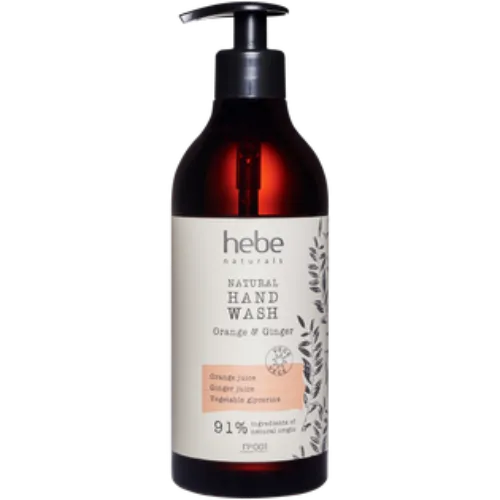Hebe Naturals, Mydło do rąk `Pomarańcza & imbir`