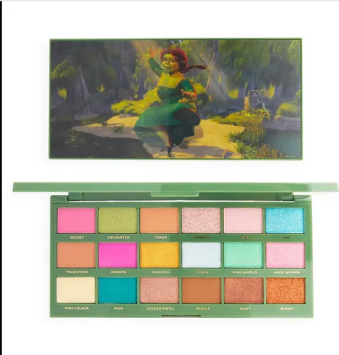 I Heart Revolution Shrek x I Heart Revolution, By Night One Way By Day Another Shadow Palette (Paletka cieni do powiek)