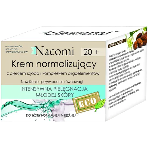 Nacomi Normalizing Cream 20+ (Krem normalizujący na dzień dla młodej cery) - 3