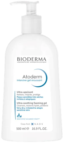 Bioderma Atoderm, Intensive Gel Moussant (Żel oczyszczający i natłuszczający do skóry atopowej) - 1