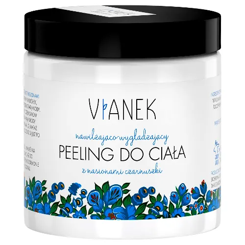 Vianek Seria Niebieska, Nawilżająco-wygładzający peeling do ciała