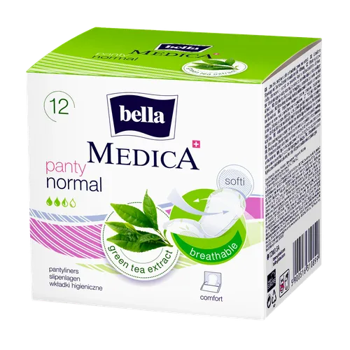 Bella Medica Panty Normal, Wkładki higieniczne ultracienkie z ekstraktem z zielonej herbaty