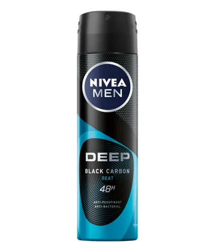Nivea Men, Deep Black Carbon Beat 48H Anti-Perspirant (Antyperspirant w sprayu dla mężczyzn)