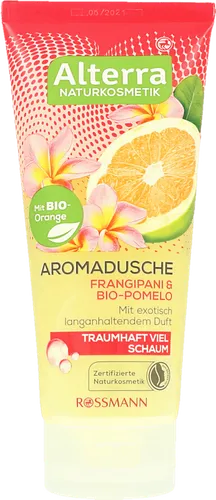 Alterra Frangipani & Bio-Pomelo Aromadusche (Żel pod prysznic `Plumeria & grejpfrut`)