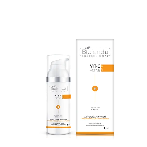 Bielenda Professional Vit-C Active, Antyoksydacyjny krem na noc z kwasem ferulowym i witaminą C - 3