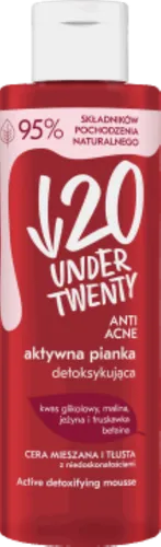 Under Twenty Anti Acne, Aktywna pianka detoksykująca cera mieszana i tłusta z niedoskonałościami