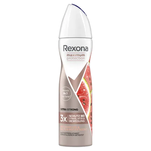 Rexona Maximum Protection, Antiperspirant Spray Watermelon & Cactus Water Scent (Antyperspirant w sprayu dla kobiet)