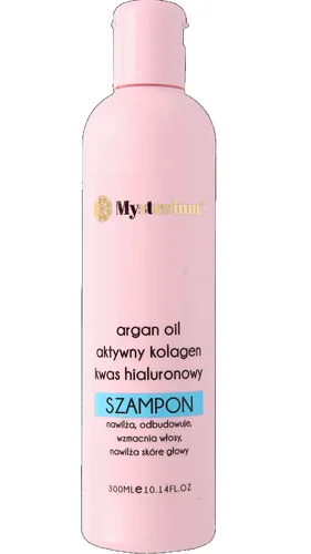 Mysterium Szampon nawilżający z olejekiem arganowym, kolagenem i kwasem hialuronowym