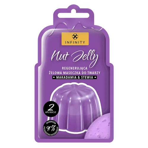 Infinity Nut Jelly, Regenerująca żelowa maseczka do twarzy `Makadamia & stewia`