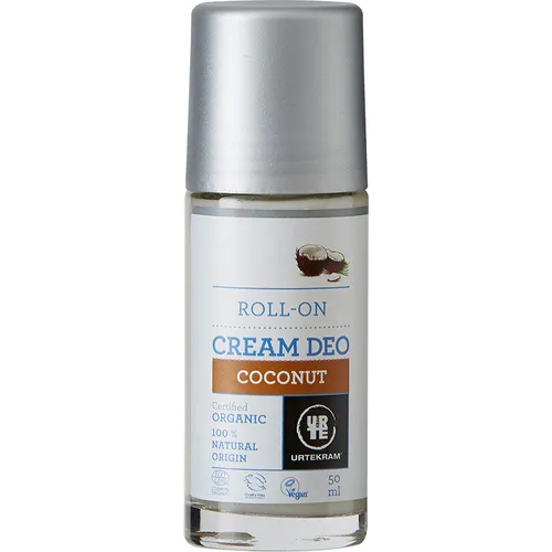 Urtekram Coconut, Cream  Deo Roll On (Naturalny kokosowy antyperspirant) - 2