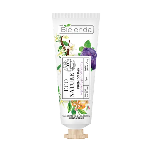 Bielenda Eco Nature, Krem do rąk regenerująco-odżywczy `Mleczko waniliowe + figa + kwiat pomarańczy`