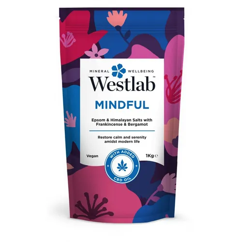Westlab Mindful , Epson & Himalayan Salts With Frankincense & Bergamot (Odprężająca sól do kąpieli z olejkiem kadzidłowym i skórką bergamotki)