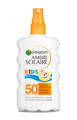 Garnier Ambre Solaire Kids,  Hydrating Spray SPF 50 (Spray ochronny dla dzieci)
