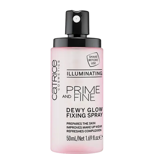 Catrice Prime And Fine, Dewy Glow Fixing Spray (Fixer spray rozświetlający o wykończeniu Dewy)