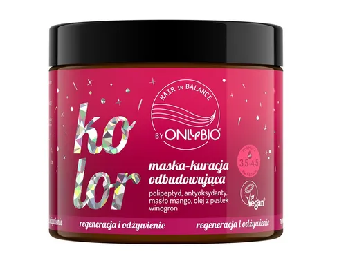 OnlyBio Hair In Balance, Kolor, Maska-kuracja odbudowująca