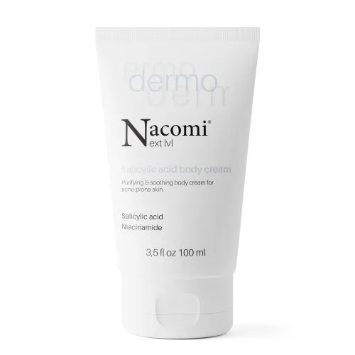 Nacomi Next Lvl Dermo, Salicylic Acid Body Cream (Odżywczo-łagodzący krem do ciała z kwasem salicylowym i niacynamidem)