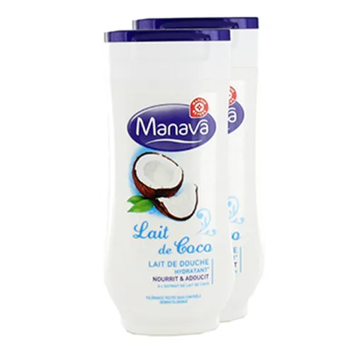 Wiodąca Marka Manava, Lait de Coco Lait de Douche Hydratant (Kremowy żel pod prysznic `Kokos`)
