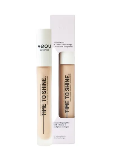 Veoli Botanica Time To Shine, Rozświetlacz w kremie z witaminą E i roślinnym kolagenem