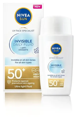 Nivea Sun, UV Face Specialist, Invisible Daily Fluid + Anti-Oxidants SPF 50+ (Ultralekki filtr przeciwsłoneczny SPF 50+)