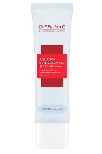 Cell Fusion C Aquatica Sunscreen 100 Spf 50+ / Pa ++++ (Nawilżający I Wyciszający Krem Z Fotoprotekcją)