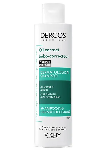 Vichy Dercos, Oil Correct, Dermatological Shampoo (Szampon do przetłuszczających się włosów i skóry głowy)