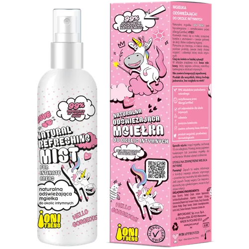 Joni Teens Naturalna odświeżająca mgiełka do okolic intymnych