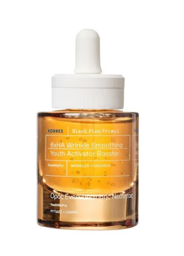 Korres Black Pine Primus, 6xHA Wrinkle-Smoothing Youth Activator Booster (Skoncentrowany booster do twarzy)