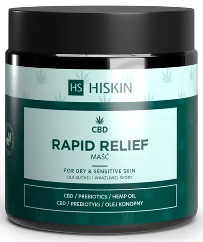 Hiskin Maść dla suchej i wrażliwej skóry z CBD `Rapid Relief`