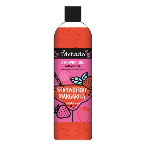 Melado Strawberry Margarita Shower Gel with Peeling (Truskawkowa Margarita, Peelingujący żel pod prysznic)