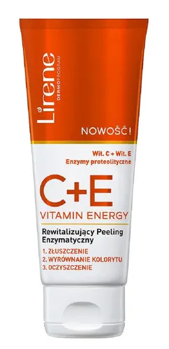 Lirene Dermoprogram C+E Vitamin Energy, Rewitalizujący peeling enzymatyczny