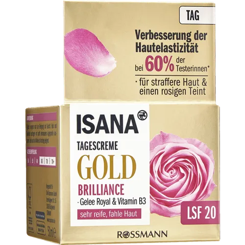 Isana Gold Brilliance, Tagescreme LSF 20 (Krem na dzień SPF 20) - 2