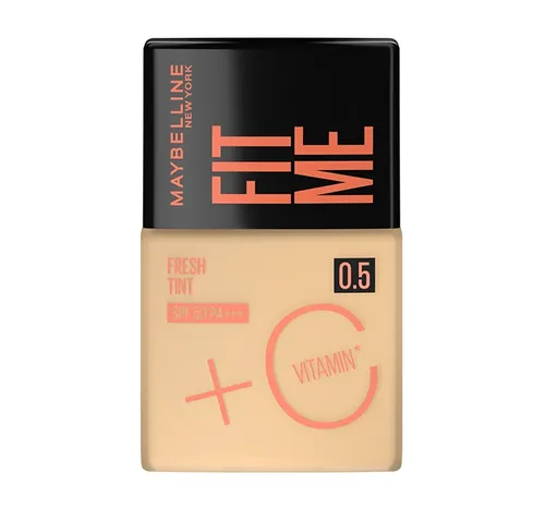 Maybelline New York Fit Me, Fresh Tint SPF 50 PA+++ & Vitamin C (Rozświetlający podkład do twarzy z filtrem SPF 50 PA+++ i witaminą C)