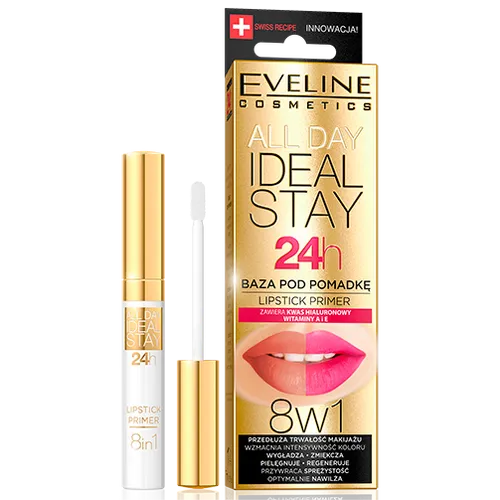 Eveline Cosmetics All Day Ideal Stay, Baza pod pomadkę utrwalająca kolor 8 w 1 - 1