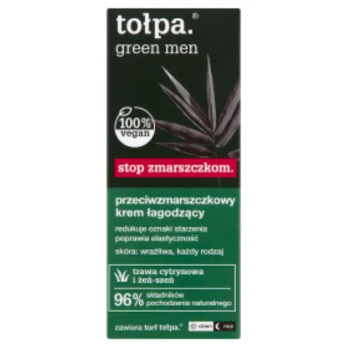 Tołpa Green Men, Stop zmarszczkom, Krem przeciwzmarszczkowy łagodzący - 2
