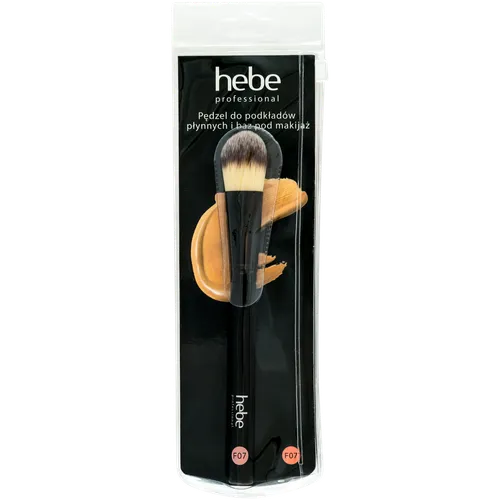 Hebe Professional, Pędzel do podkładów płynnych i baz pod makijaż F07 - 2