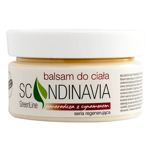 Scandinavia Green Line, Seria regenerująca, Pomarańcza z cynamonem, Balsam do ciała