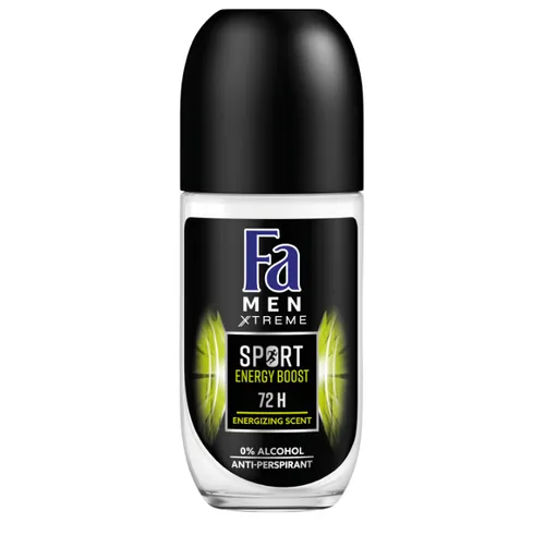 Fa Men Xtreme, Sport Energy Boost, Anti-perspirant Roll-on 72h (Antyperspirant w kulce)