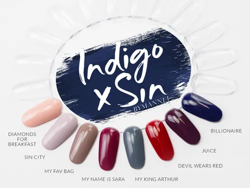 Indigo Nails Lab Indigo x Sin by Sara Boruc Mannei, Lakiery hybrydowe - 2