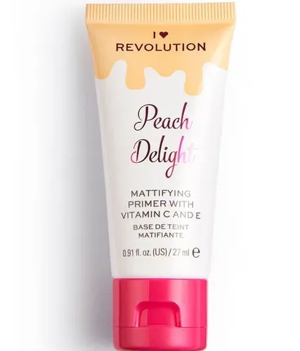 I Heart Revolution Peach Delight Maffiting Primer with Vitamin C and E (Matująca baza pod makijaż)
