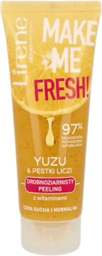 Lirene Dermoprogram Make Me Fresh, Drobnoziarnisty peeling `Yuzu & olej z moringi`